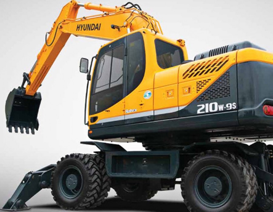 Колесный экскаватор Hyundai R210W-9S