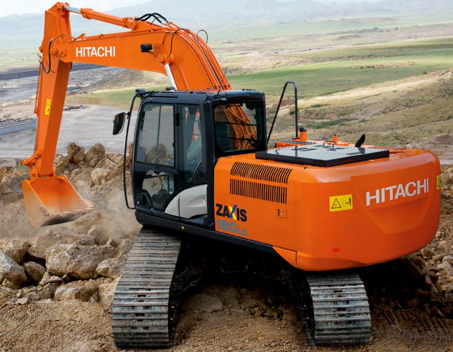 Колесный экскаватор Hitachi ZX180LCN + Гидромолот