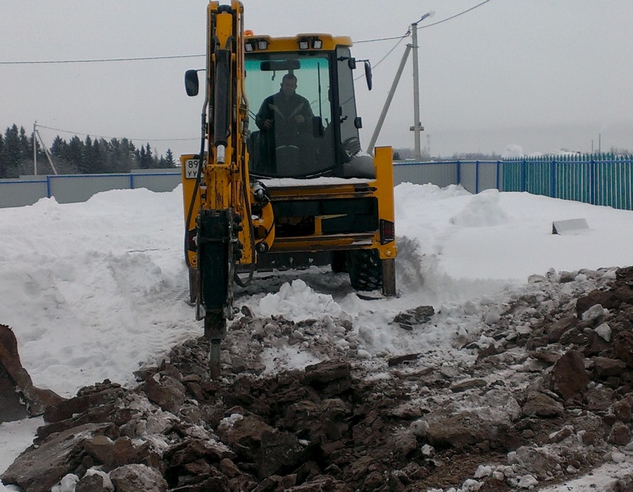 Экскаватор-погрузчик JCB 4CX + Гидромолот