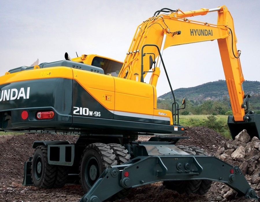 Колесный экскаватор Hyundai R210W-9S