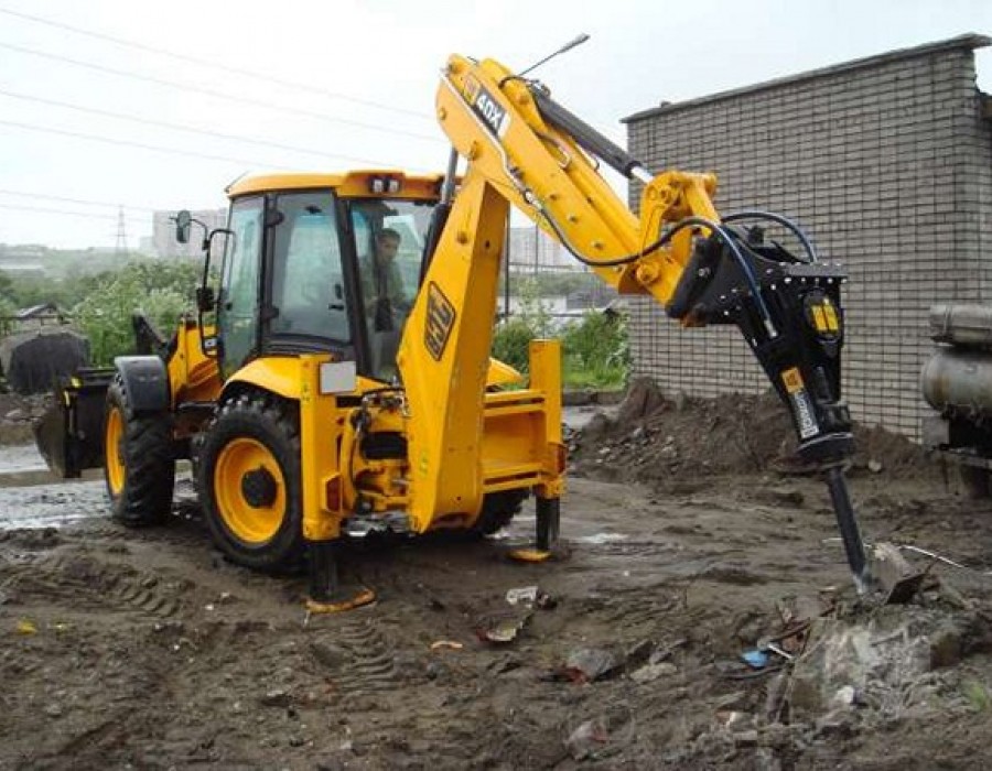 Экскаватор-погрузчик JCB 4CX + Гидромолот