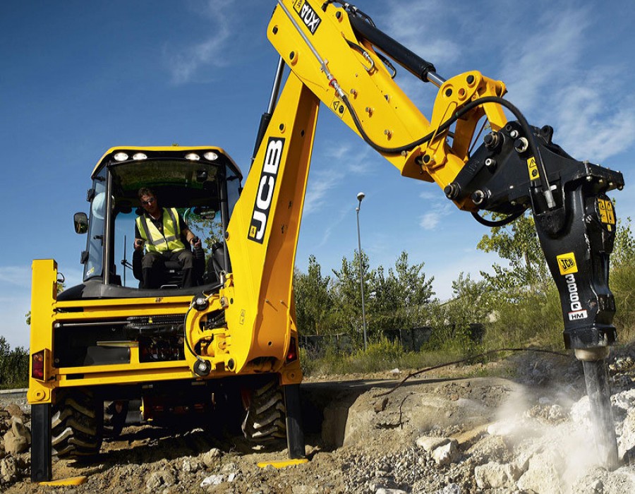 Экскаватор-погрузчик JCB 4CX + Гидромолот