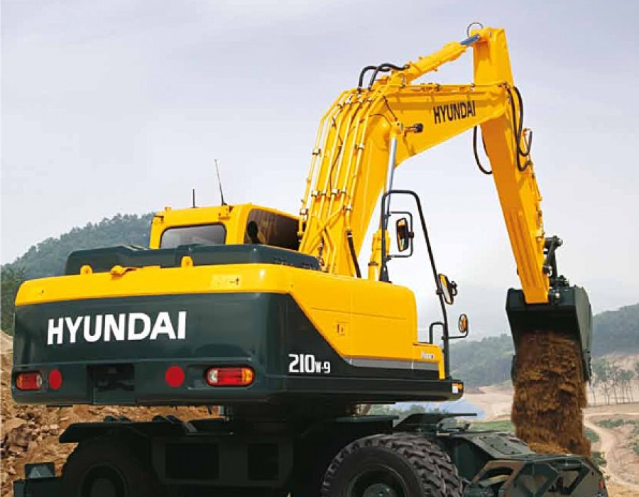 Колесный экскаватор Hyundai R210W-9S