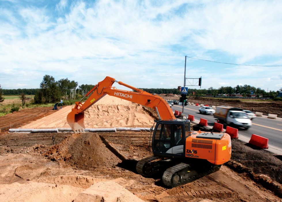 Колесный экскаватор Hitachi ZX180LCN + Гидромолот