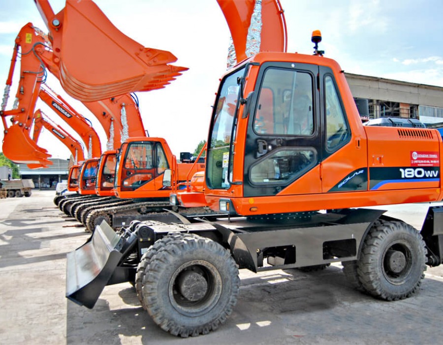 Колесный экскаватор Doosan Solar 180W-V