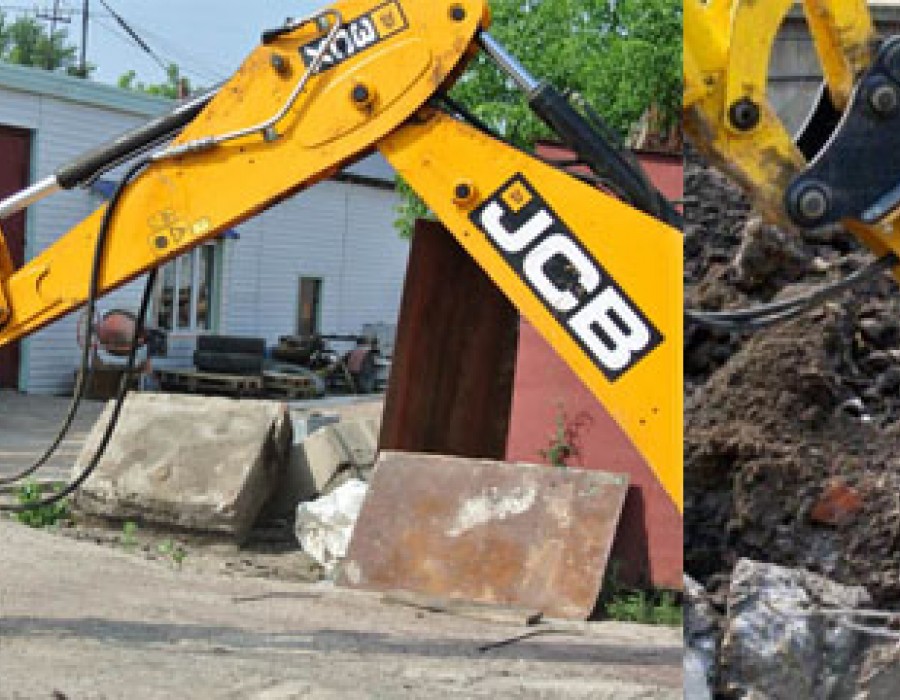 Экскаватор-погрузчик JCB 4CX + Гидромолот