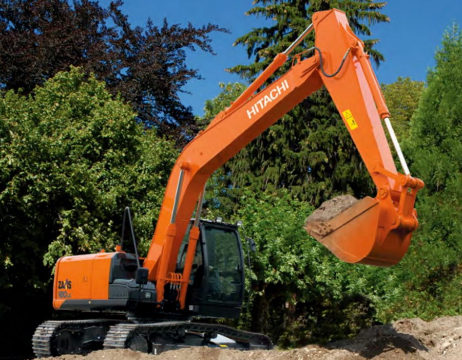 Колесный экскаватор Hitachi ZX180LCN + Гидромолот