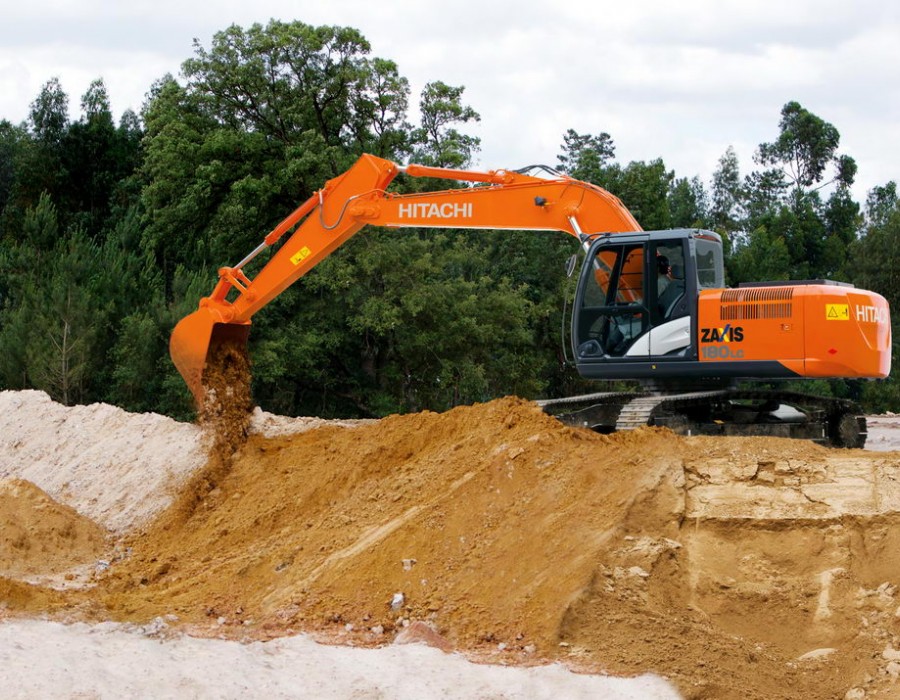 Колесный экскаватор Hitachi ZX180LCN + Гидромолот