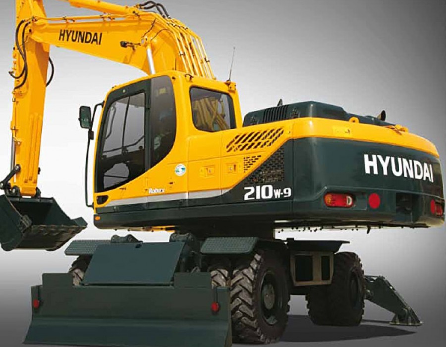 Колесный экскаватор Hyundai R210W-9S