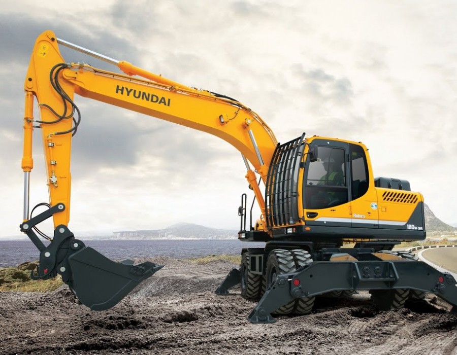 Колесный экскаватор Hyundai R170W-7
